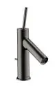 AXOR-HG-AXOR-Starck-Einhebel-Waschtischmischer-70-mit-Pingriff-fuer-Handwaschbecken-mit-Zugstangen-Ablaufgarnitur-Polished-Black-Chrome-10116330 gallery number 1